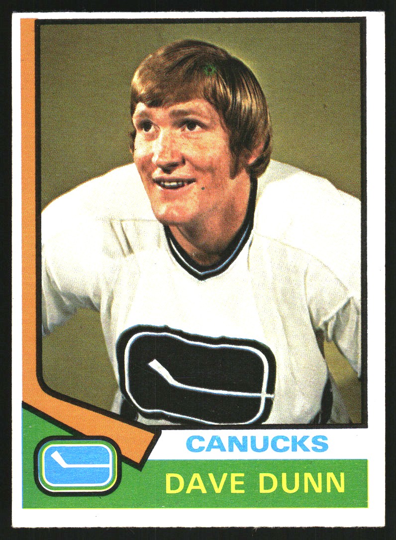 1974-75 O-Pee-Chee #152 Dave Dunn RC - EX-MT