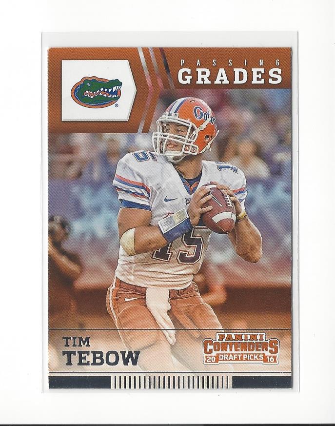 2016 Panini Contenders Draft Picks Passing Grades #20 Tim Tebow
