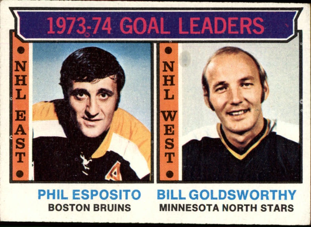 1974-75 Topps #1 Goal Leaders/Phil Esposito/Bill Goldsworthy