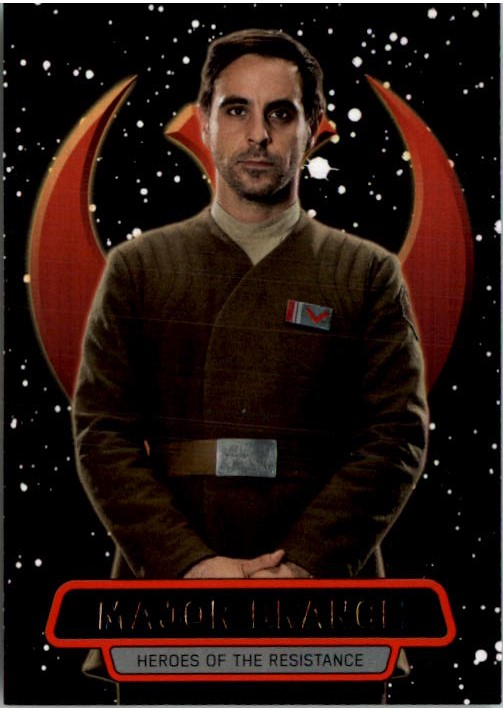 2016 Topps Star Wars The Force Awakens Series Two Heroes of the Resistance #10 Major Brance