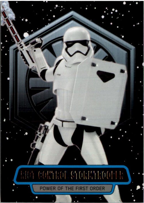 2016 Topps Star Wars The Force Awakens Series Two Power of the First Order #9 Riot Control Stormtrooper