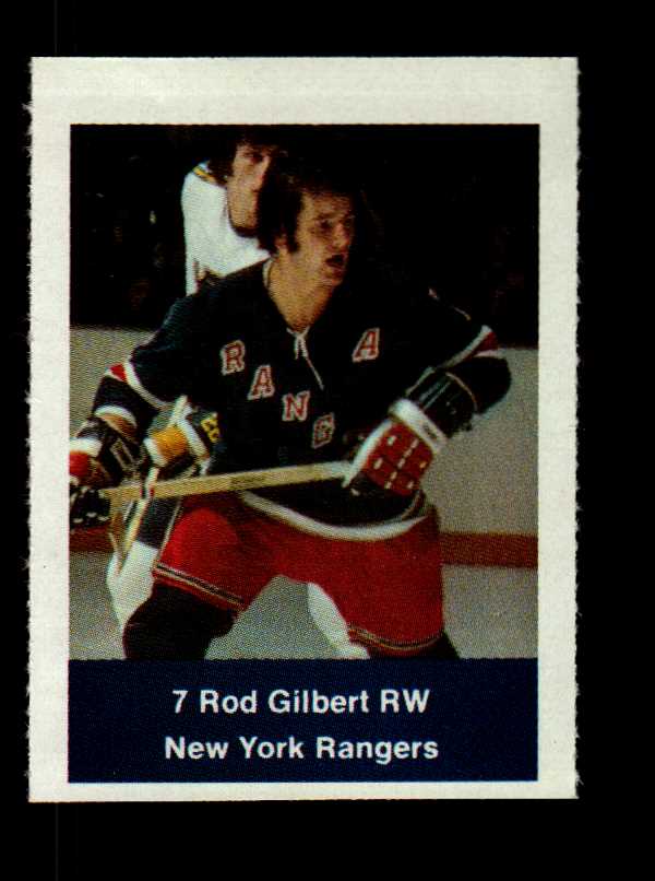 1974-75 NHL Action Stamps #188 Rod Gilbert