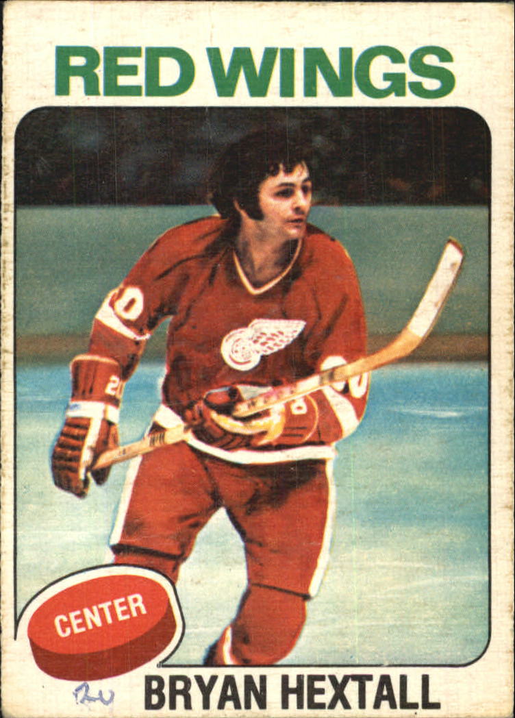 1975-76 O-Pee-Chee #26A Bryan Hextall/(No mention of trade)