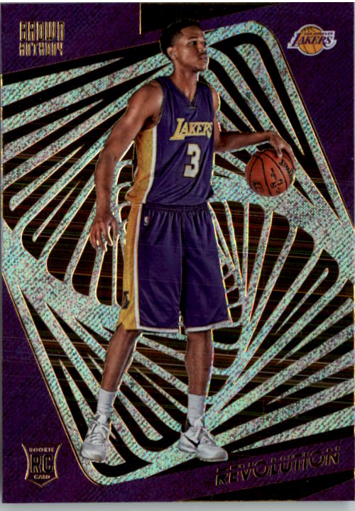 2015-16 Panini Revolution Lakers Basketball Card #111 Anthony Brown Rookie. rookie card picture