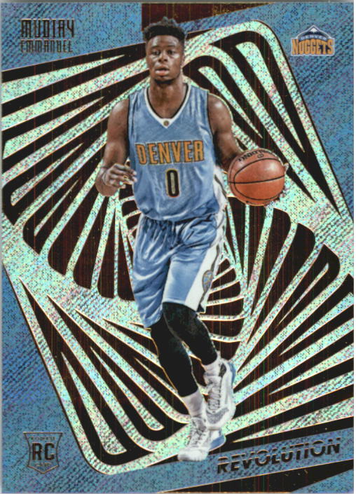 2015-16 Panini Revolution Nuggets Basketball Card #112 Emmanuel Mudiay Rookie. rookie card picture