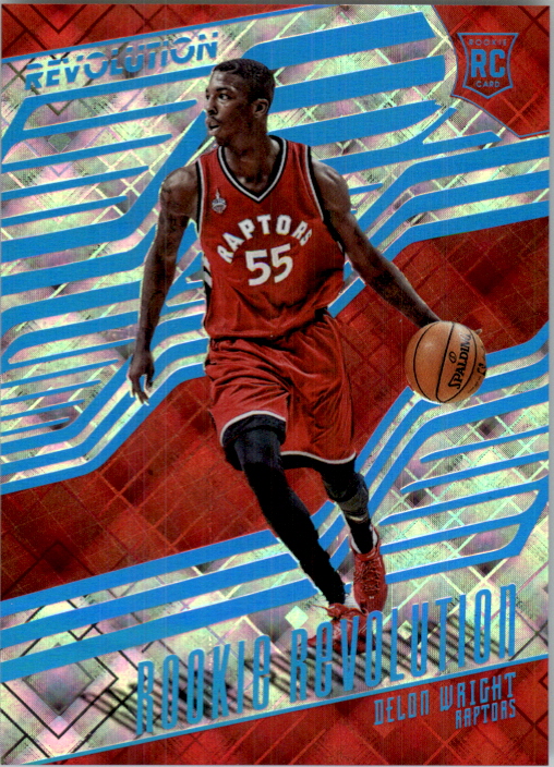 2015-16 Panini Revolution Rookie Revolution Cosmic Card #12 Delon Wright /100. rookie card picture