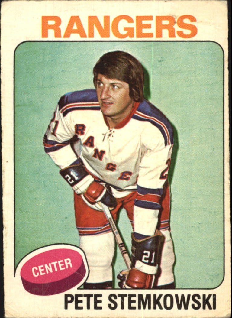 1975-76 O-Pee-Chee #303 Pete Stemkowski - GOOD