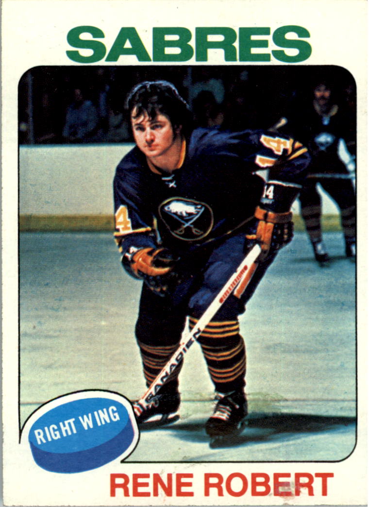 Rene Roebert Shell 1975-76 Topps #46 Rene Robert - EX