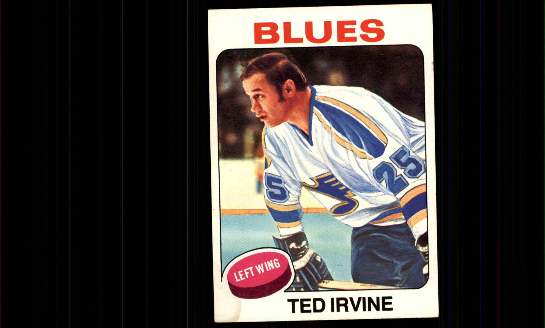 1975-76 Topps #244 Ted Irvine UER/(Photo actually/Ted Harris)