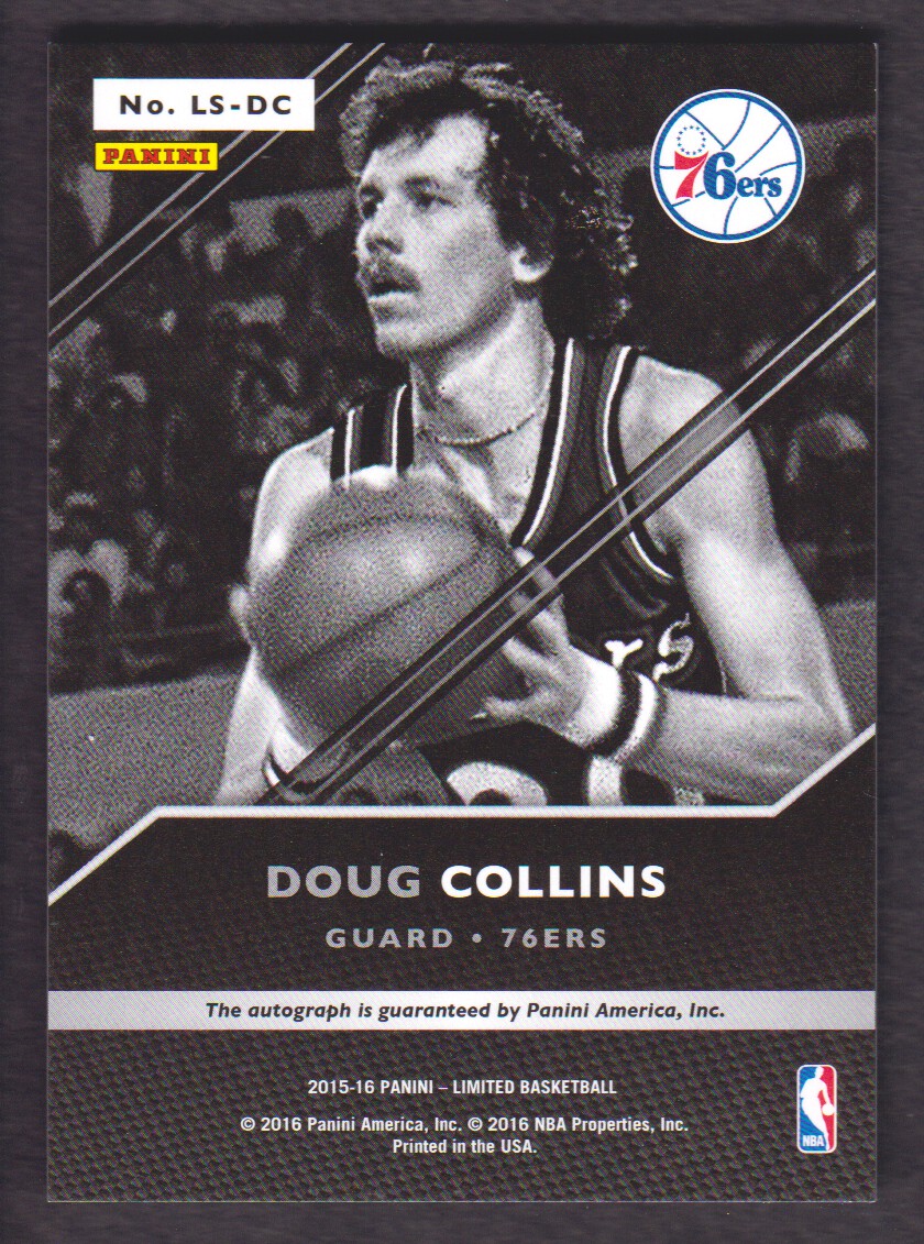 2015-16 Limited Signatures Silver Spotlight #42 Doug Collins/25 back image