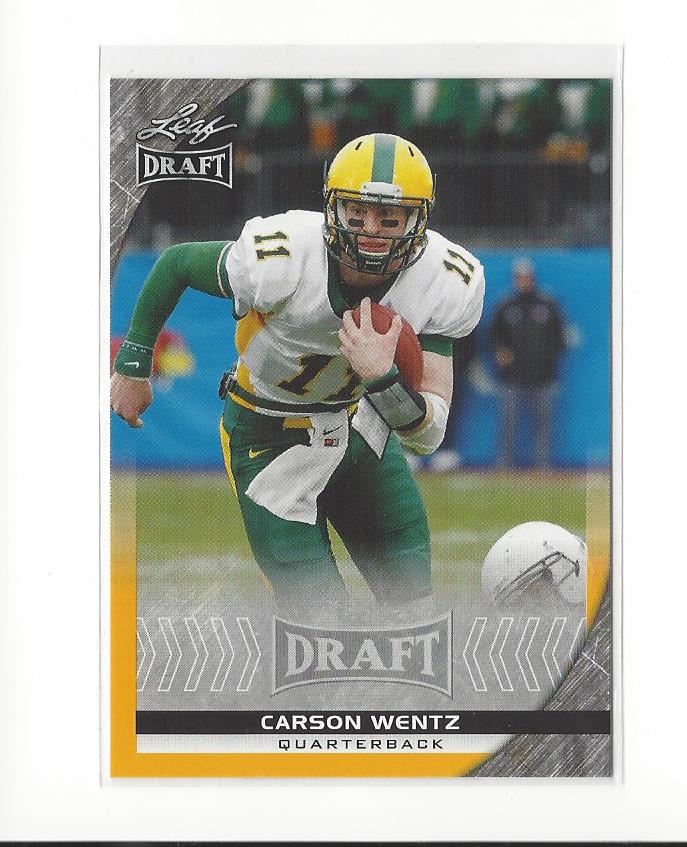 2016 Leaf Draft Gold #12 Carson Wentz