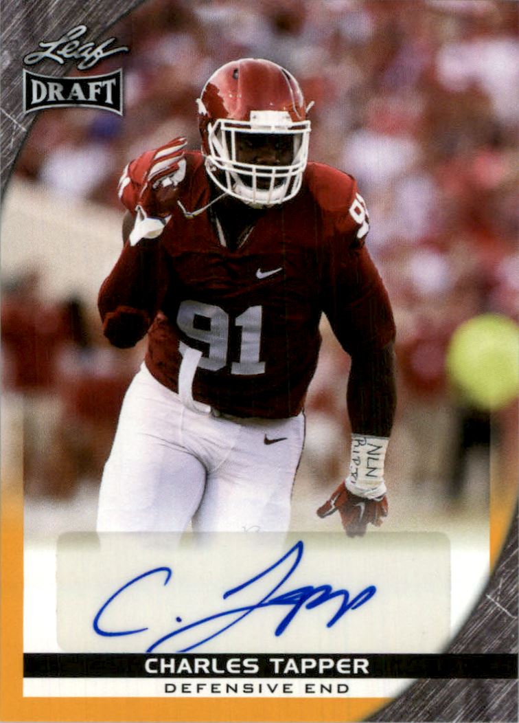 2016 Leaf Draft Autographs Gold #ACT1 Charles Tapper