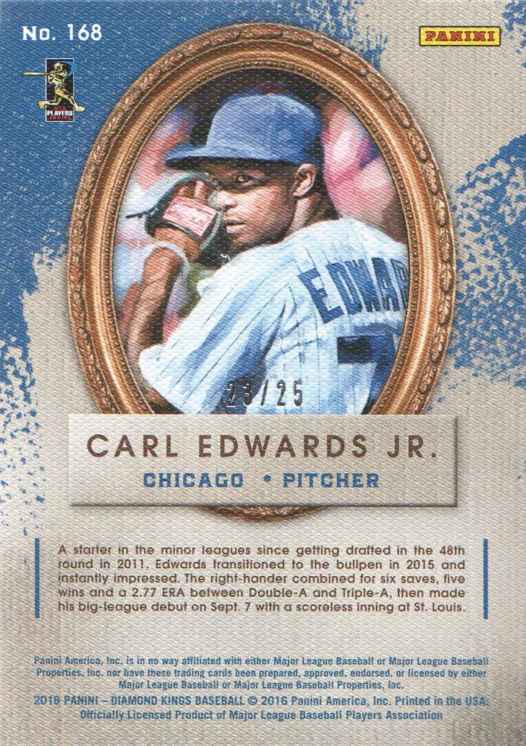2016 Diamond Kings Artist's Proofs Silver #168 Carl Edwards Jr. back image