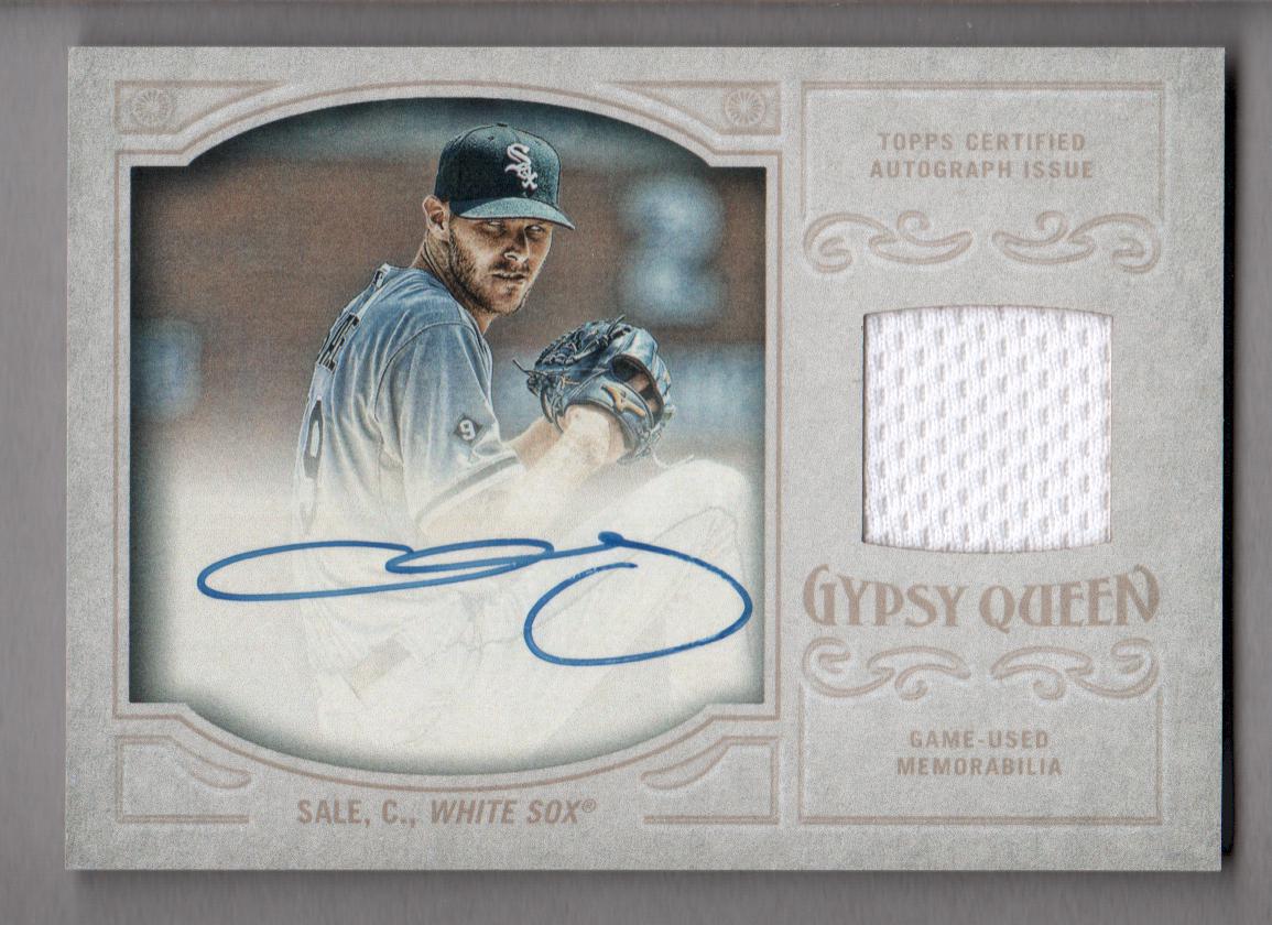 2016 Topps Gypsy Queen Relic Autographs #GQARCS Chris Sale