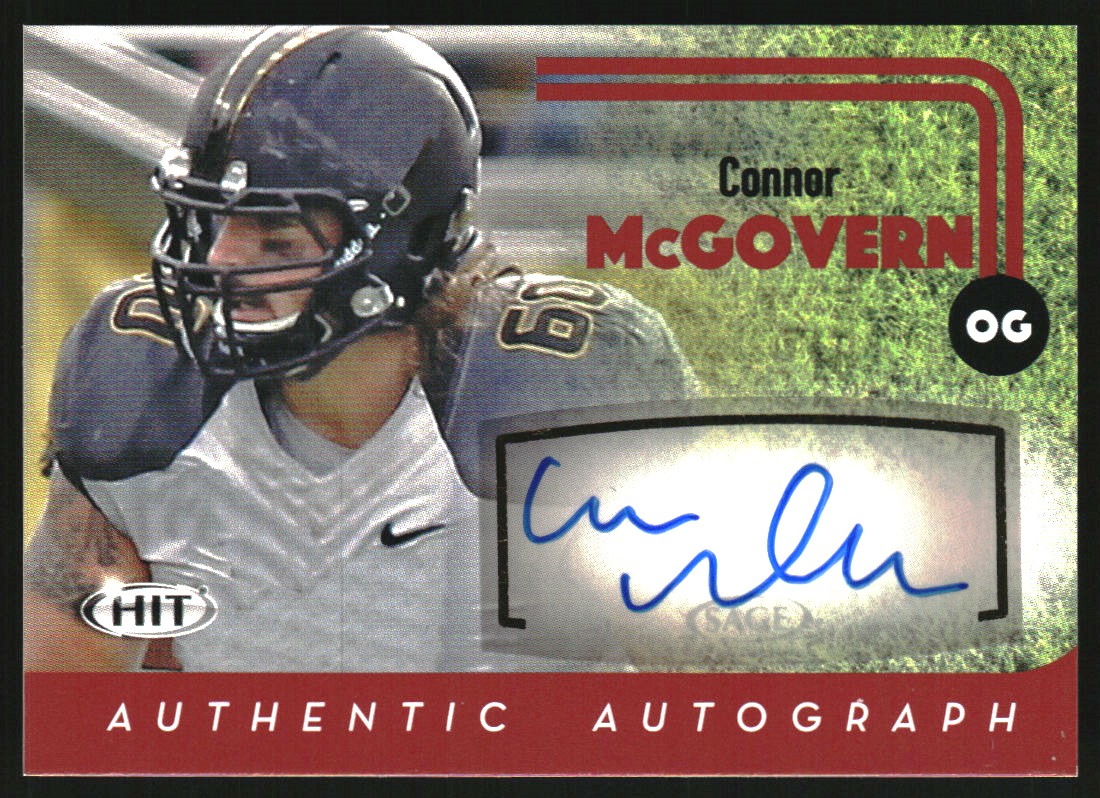 2016 SAGE HIT Autographs Red #A56 Connor McGovern