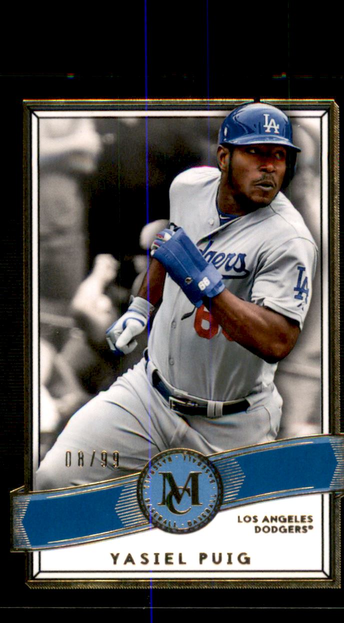 2016 Topps Museum Collection Blue #29 Yasiel Puig