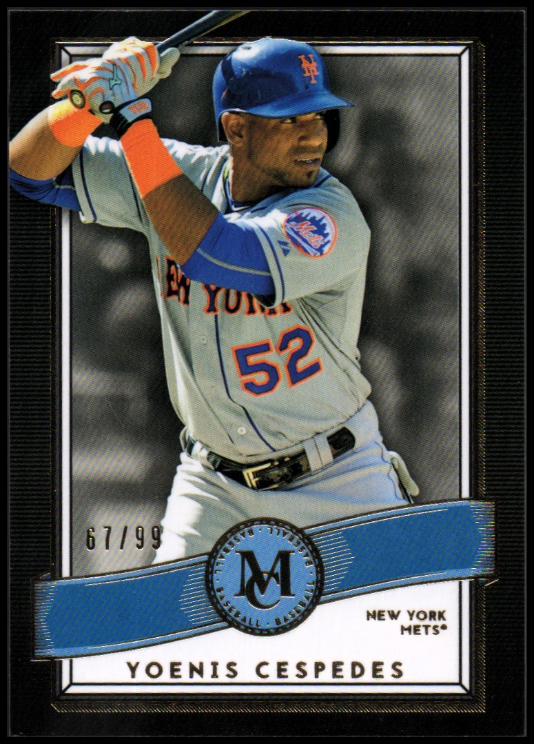 2016 Topps Museum Collection Blue #90 Yoenis Cespedes