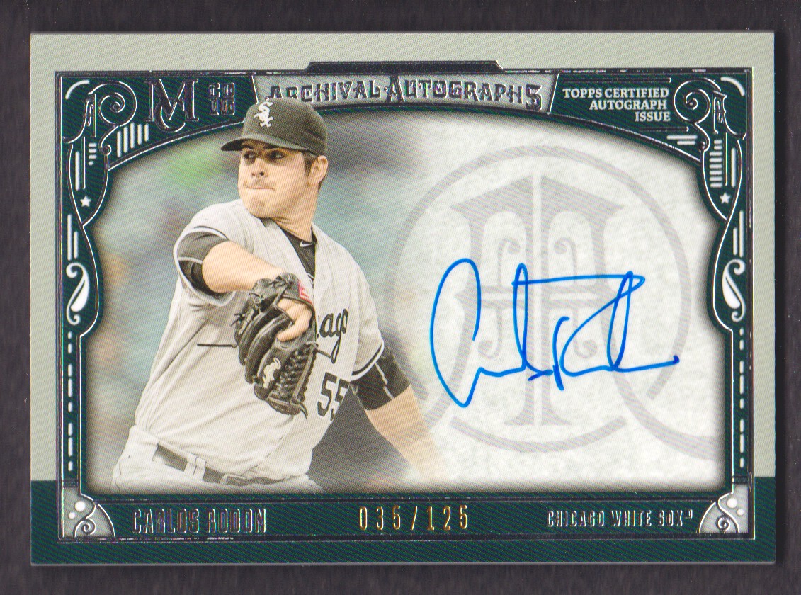 2016 Topps Museum Collection Archival Autographs #AACR Carlos Rodon/125