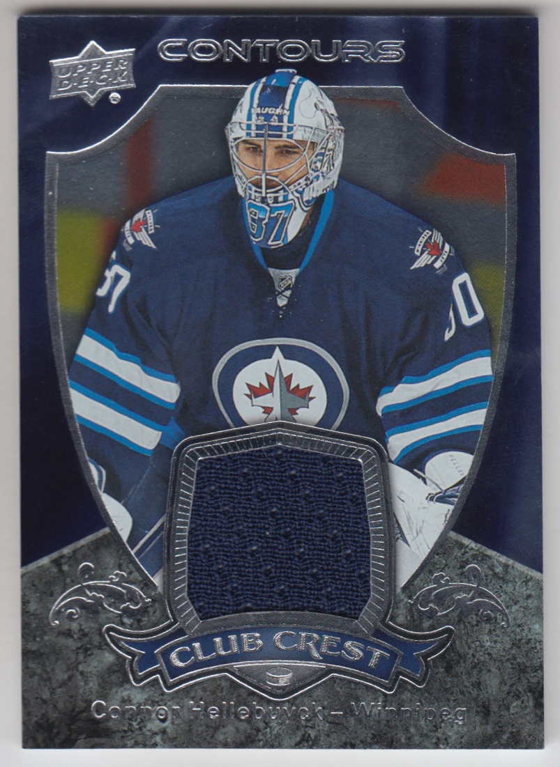 2015-16 Upper Deck Contours Club Crest Jerseys #CC7 Connor Hellebuyck C