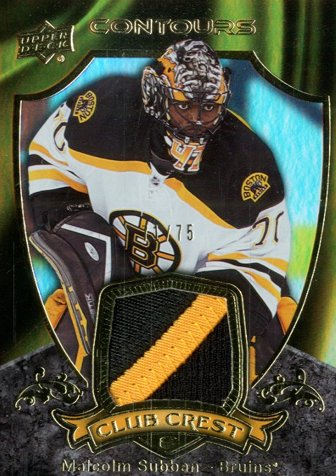 2015-16 Upper Deck Contours Club Crest Jerseys Patch #CC3 Malcolm Subban