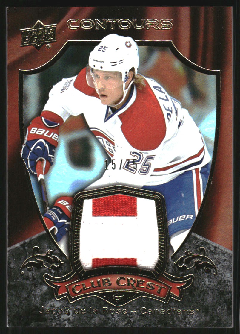 2015-16 Upper Deck Contours Club Crest Jerseys Patch #CC27 Jacob de la Rose