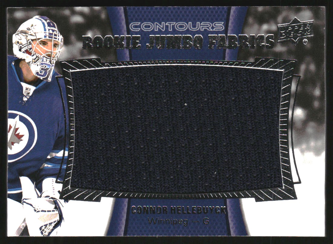 2015-16 Upper Deck Contours Rookie Jumbo Fabrics #RJJCH Connor Hellebuyck C