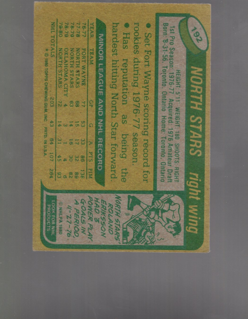 A5984- 1980-81 Topps Hk 101-200 MOST STOCK PHOTOS -You Pick- 15+ FREE US SHIP - Picture 262 of 281