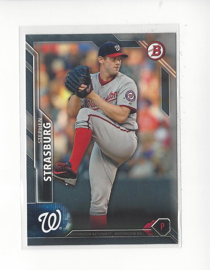 2016 Bowman Silver #96 Stephen Strasburg