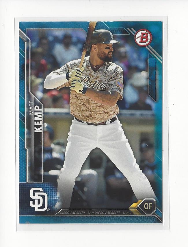 2016 Bowman Blue #110 Matt Kemp