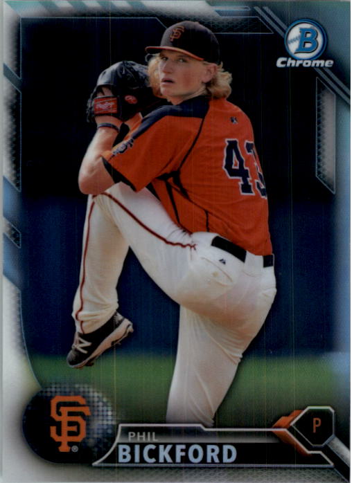 2016 Bowman Chrome Prospects Refractors #BCP72 Phil Bickford