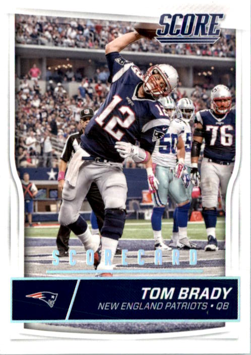 2016 Score Scorecard #189 Tom Brady