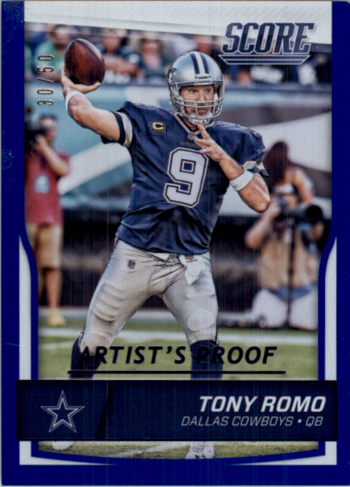 2016 Score Jumbo Artist's Proof #85 Tony Romo
