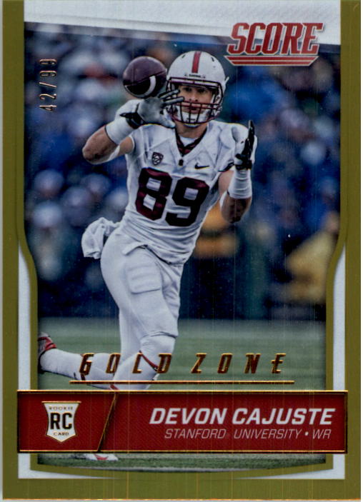 2016 Score Jumbo Gold Zone #402 Devon Cajuste