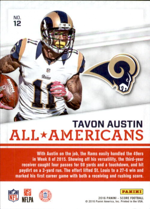 A4270- 2016 Score Football Insert +Parallel Cards1 -You Pick- 15+ FREE US SHIP - Picture 168 of 453
