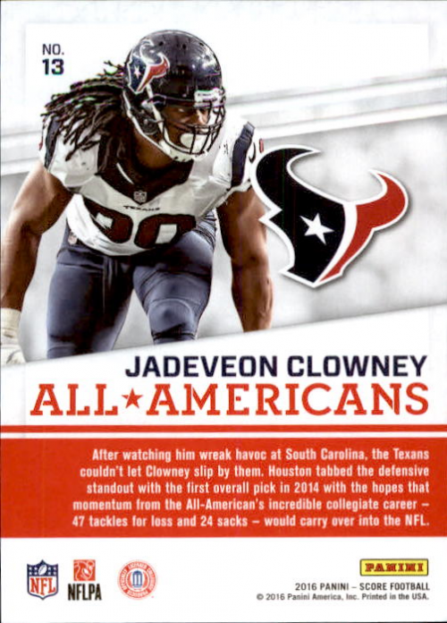 A4270- 2016 Score Football Insert +Parallel Cards1 -You Pick- 15+ FREE US SHIP - Picture 190 of 453