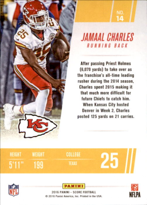 A4270- 2016 Score Football Insert +Parallel Cards1 -You Pick- 15+ FREE US SHIP - Picture 278 of 453