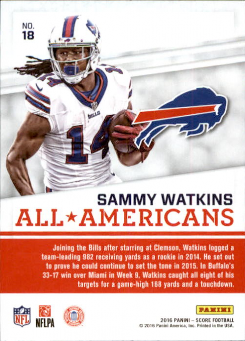 A4270- 2016 Score Football Insert +Parallel Cards1 -You Pick- 15+ FREE US SHIP - Picture 295 of 453