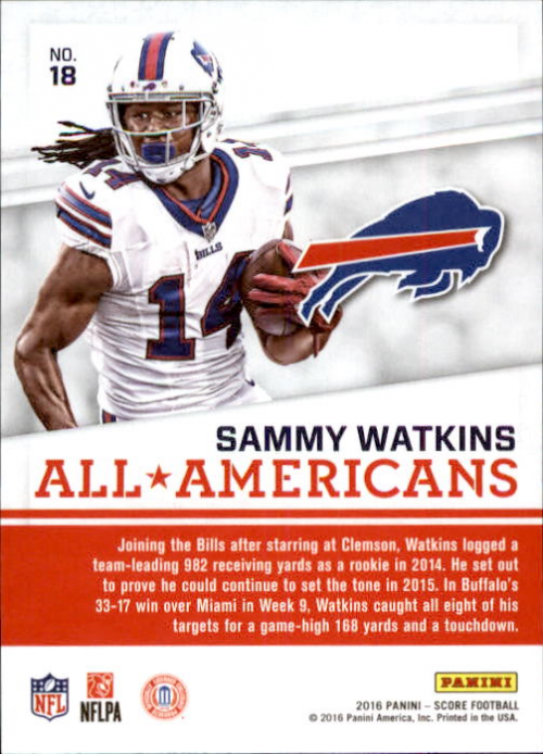 A4270- 2016 Score Football Insert +Parallel Cards1 -You Pick- 15+ FREE US SHIP - Picture 384 of 453