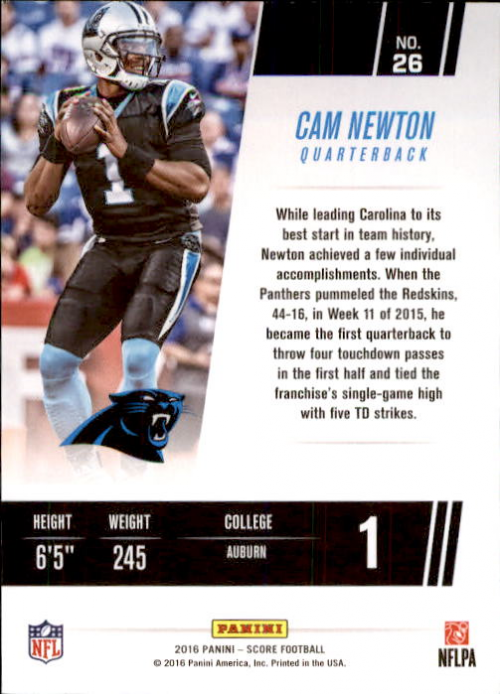 A4270- 2016 Score Football Insert +Parallel Cards1 -You Pick- 15+ FREE US SHIP - Picture 228 of 453