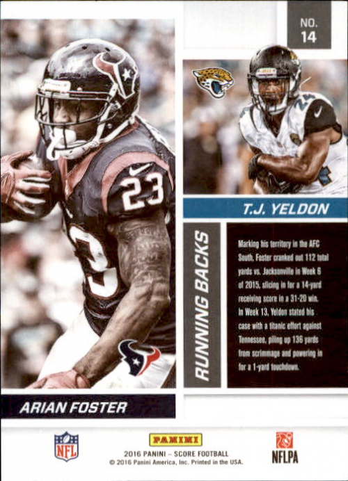 A4270- 2016 Score Football Insert +Parallel Cards1 -You Pick- 15+ FREE US SHIP - Picture 272 of 453