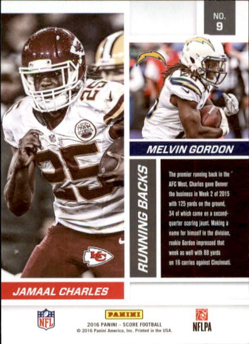 A4270- 2016 Score Football Insert +Parallel Cards1 -You Pick- 15+ FREE US SHIP - Picture 411 of 453