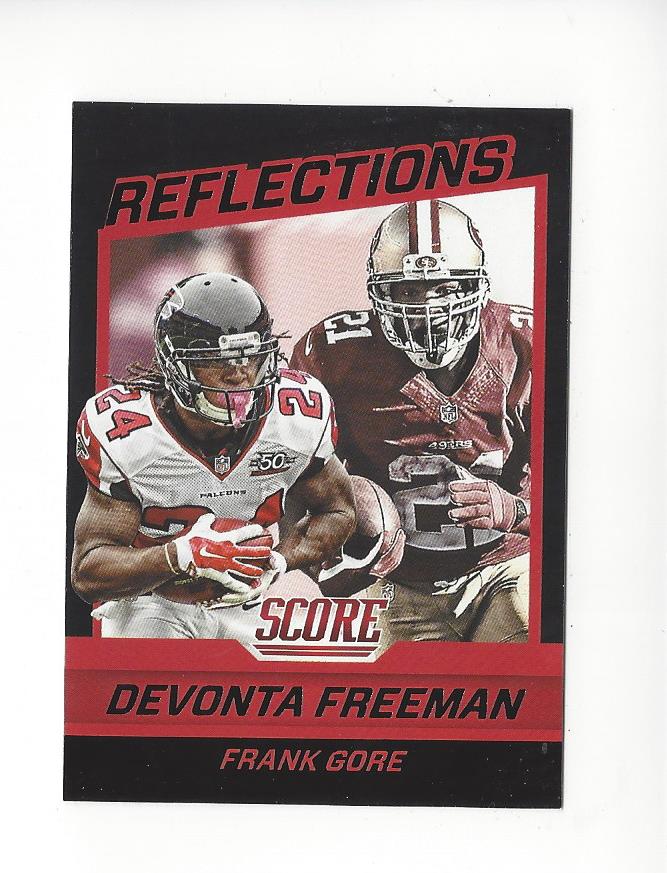 2016 Score Reflections Black #24 Devonta Freeman/Frank Gore