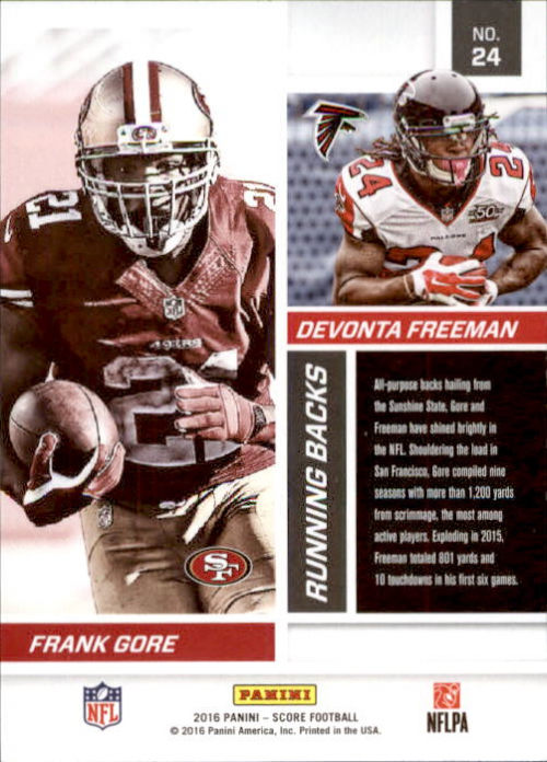 A4270- 2016 Score Football Insert +Parallel Cards1 -You Pick- 15+ FREE US SHIP - Picture 186 of 453