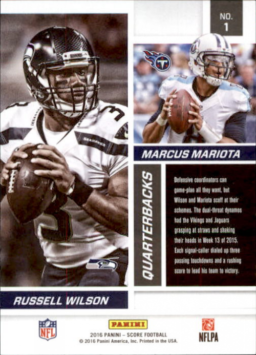 A4270- 2016 Score Football Insert +Parallel Cards1 -You Pick- 15+ FREE US SHIP - Picture 437 of 453