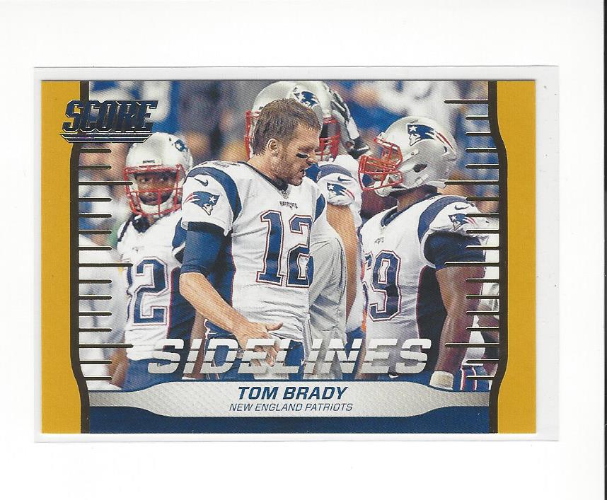 2016 Score Sidelines Gold #2 Tom Brady