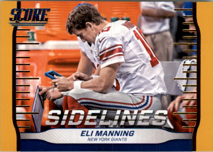 2016 Score Sidelines Gold #11 Eli Manning