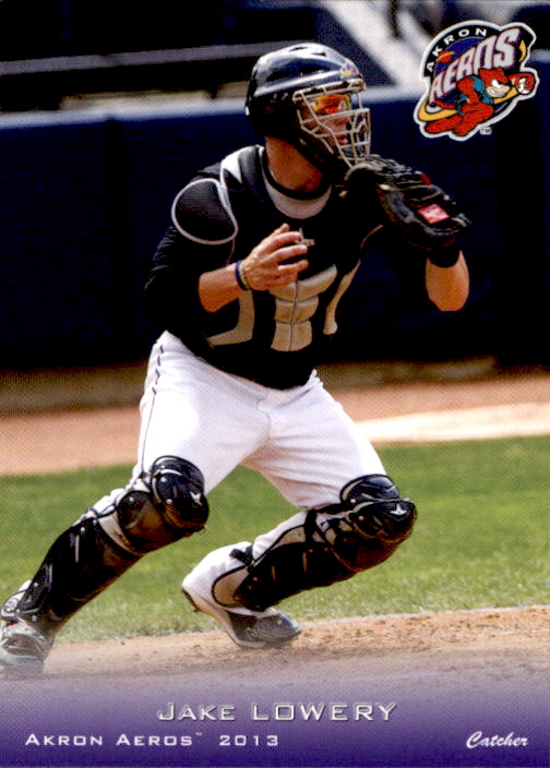 2013 Akron Aeros Grandstand 14 Jake Lowery Midlothian Virginia VA