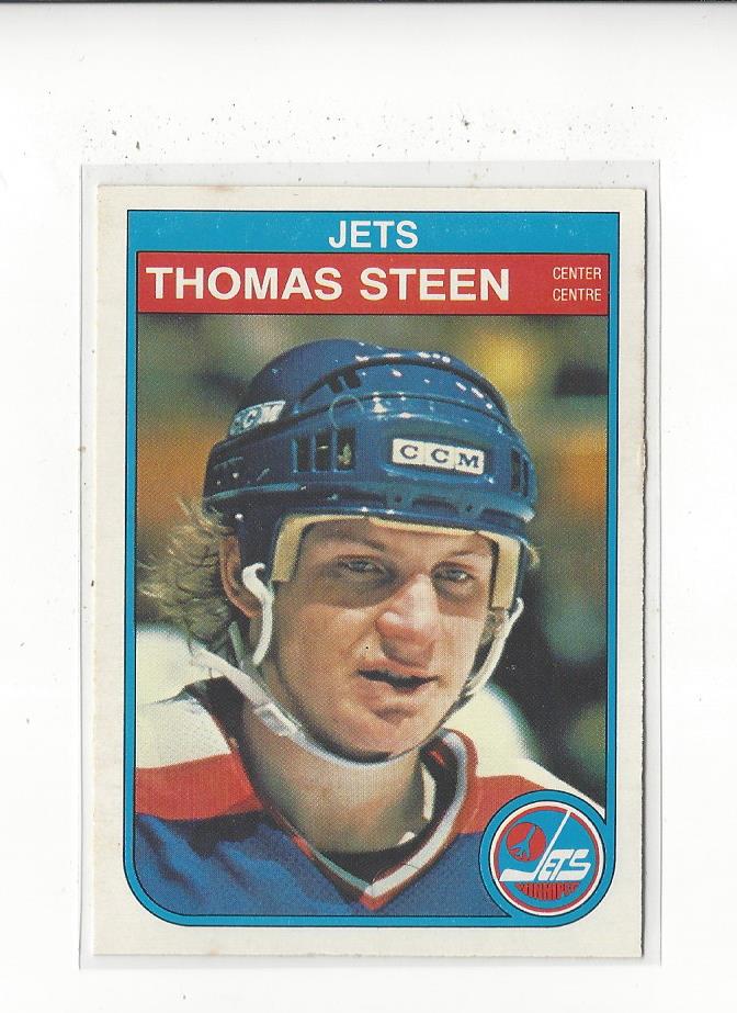 1982-83 O-Pee-Chee #391 Thomas Steen RC