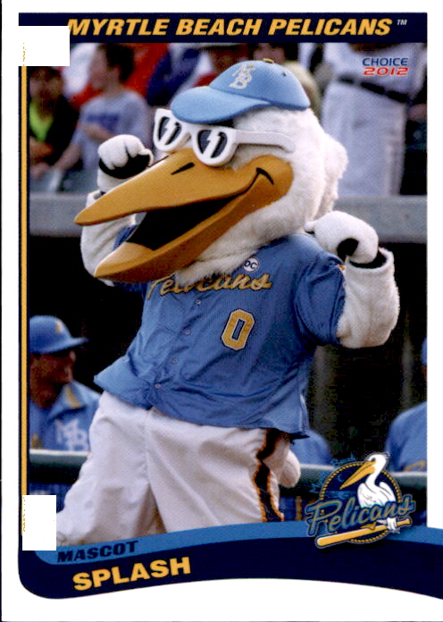 2012 Myrtle Beach Pelicans Choice #34 Splash Mascot - NM Baseball Card ...