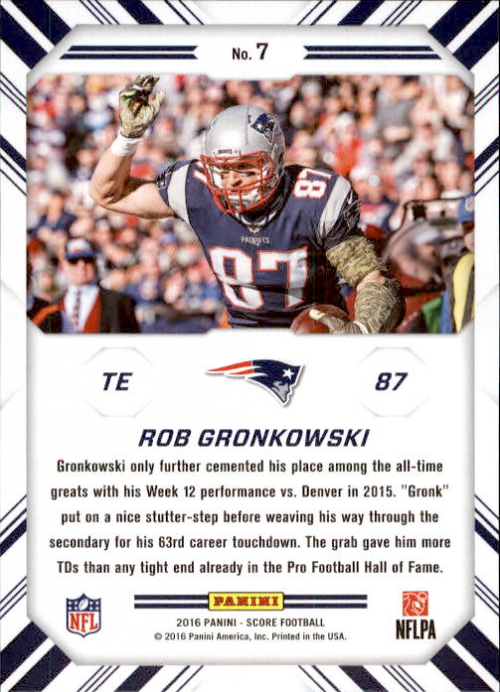 A4270- 2016 Score Football Insert +Parallel Cards1 -You Pick- 15+ FREE US SHIP - Picture 443 of 453